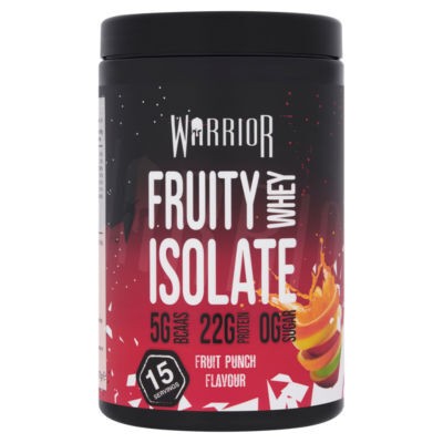 Warrior Fruity Whey Isolate, Fruit Punch - 375g