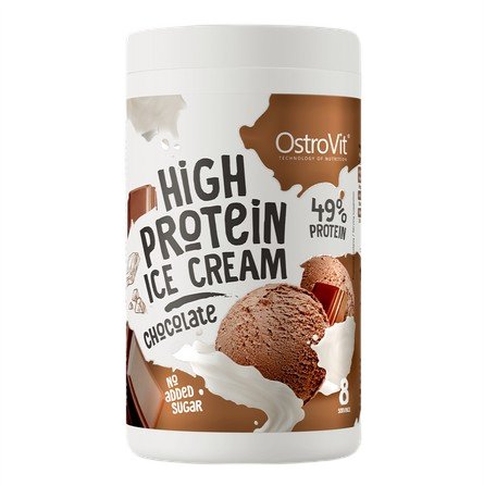 OstroVit High Protein Ice Cream, Chocolate - 400g