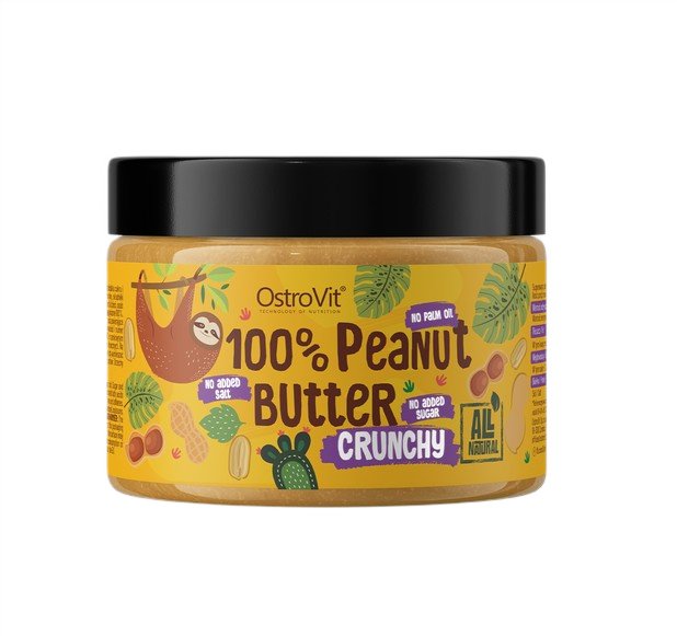 OstroVit 100% Peanut Butter, Smooth - 500g