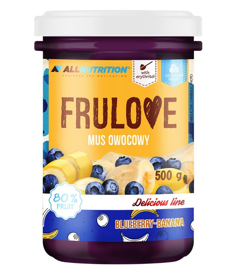 Allnutrition Frulove Mousse, Blueberry-Banana - 500g