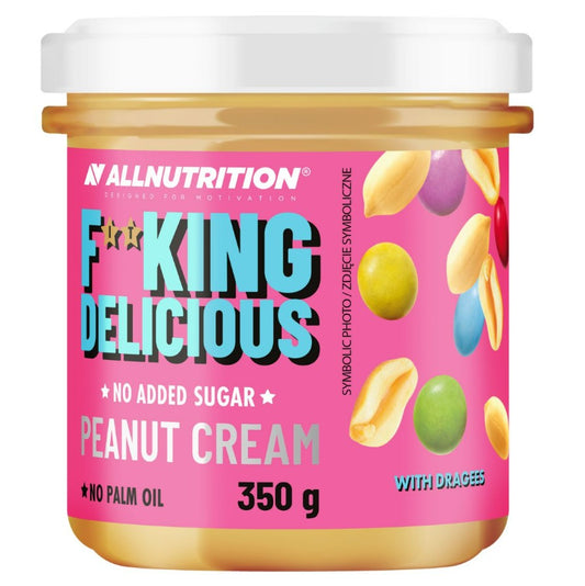 Allnutrition Fitking Delicious Peanut Cream, with Dragees - 350g