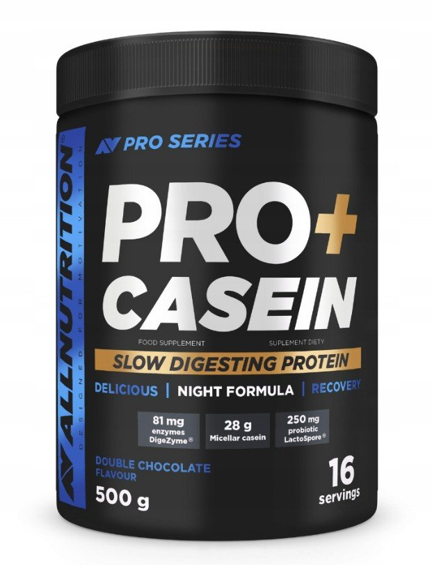 Allnutrition Pro+ Casein, Strawberry-Wild Strawberry - 500g