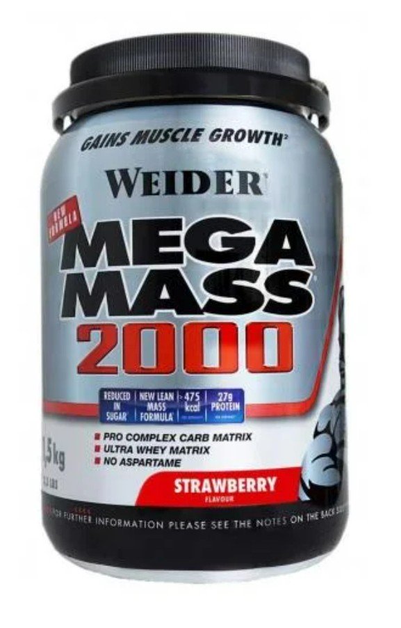 Weider Mega Mass 2000, Chocolate - 1500g