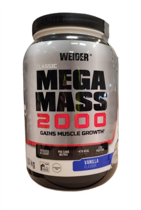 Weider Mega Mass 2000, Chocolate - 1500g