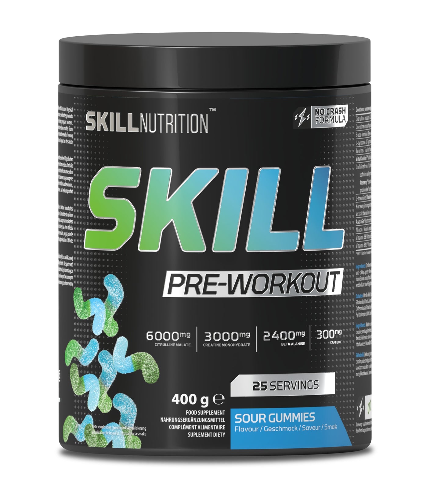 Skill Pre-Workout, Peach - 400g