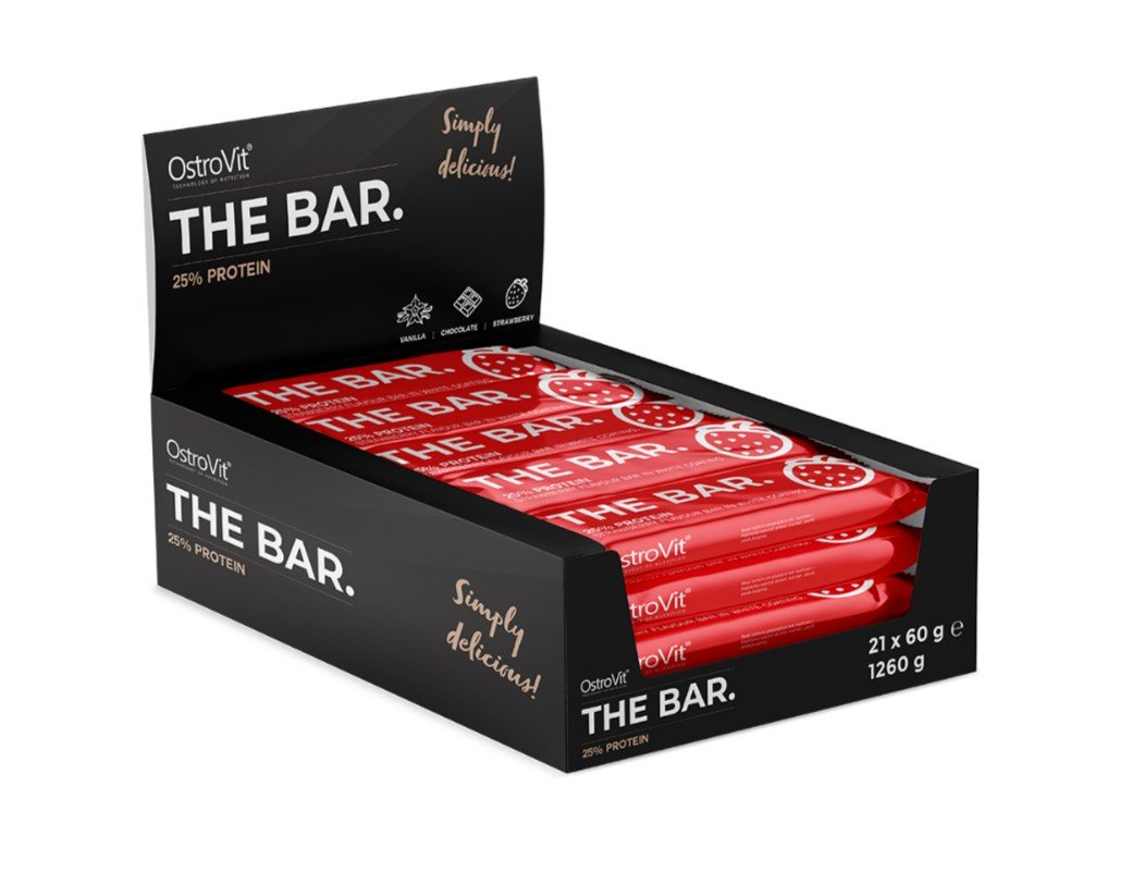 The Bar 25% Protein, Strawberry - 21 x 60g