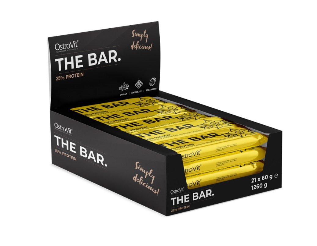 The Bar 25% Protein, Strawberry - 21 x 60g