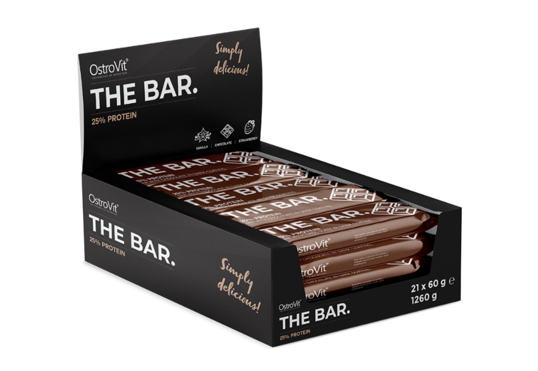 The Bar 25% Protein, Strawberry - 21 x 60g