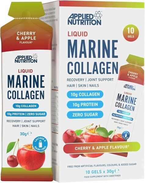 Liquid Marine Collagen, Cherry & Apple - 10 x 30g