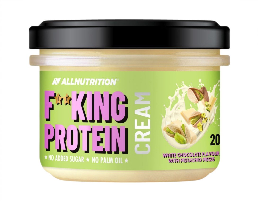 Fitking Protein Cream, White Chocolate with Pistachio Pieces - 200g