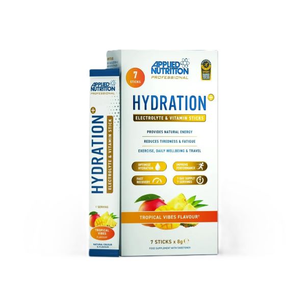 Hydration + Electrolyte & Vitamin Powder Stick Packs, Blue Raspberry - 7 x 8g