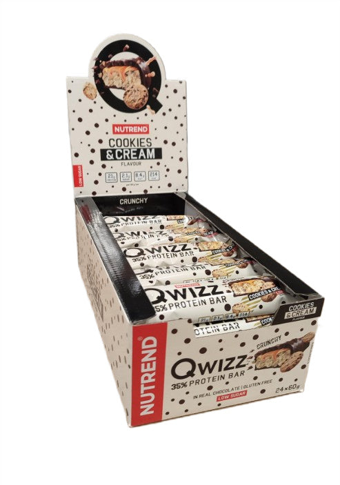 Qwizz 35% Protein Bar, Peanut Butter - 24x 60g