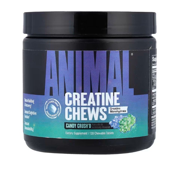 Animal Creatine Chews, Fruit Punch - 120 chewable tablets