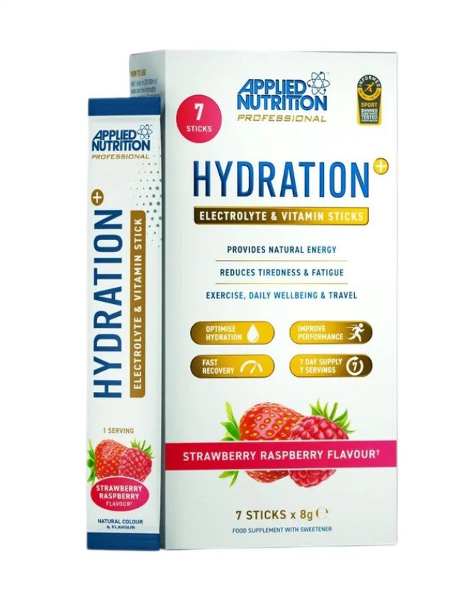 Hydration + Electrolyte & Vitamin Powder Stick Packs, Blue Raspberry - 7 x 8g