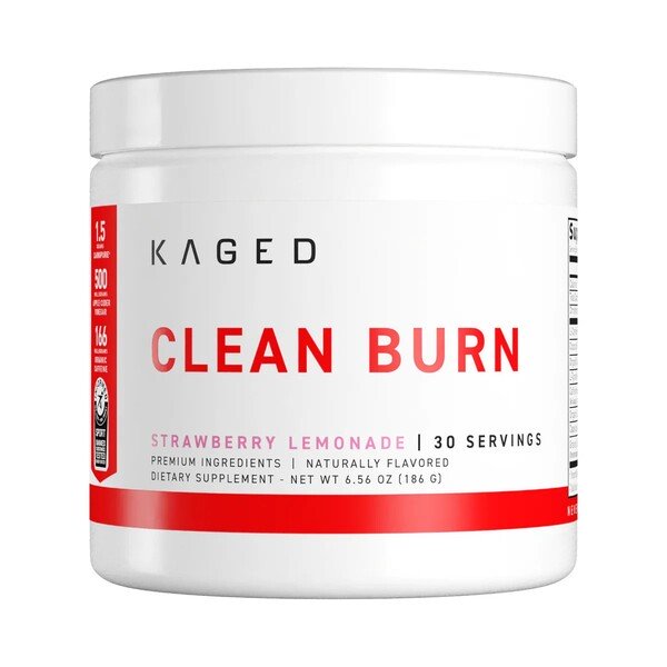 Clean Burn Powder, Strawberry Lemonade - 186g
