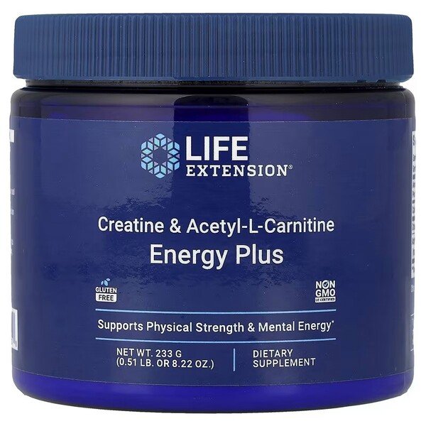 Creatine & Acetyl-L-Carnitine Energy Plus - 233g