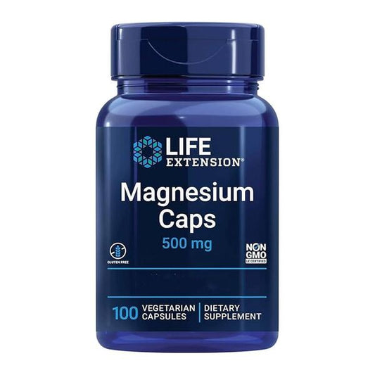 Magnesium Caps, 500mg - 100 vcaps (EAN 737870010418)