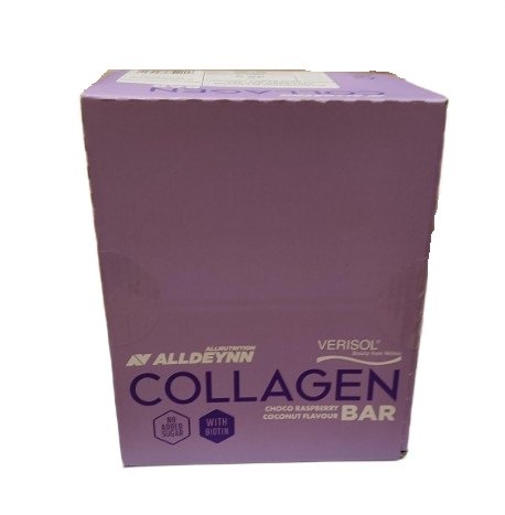 Alldeynn Collagen Bar, Choco Raspberry Coconut - 24 x 40g