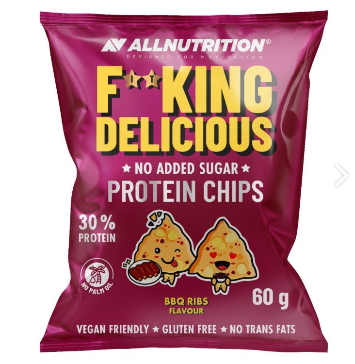 Fitking Delicious Protein Chips, Barbecue - 60g