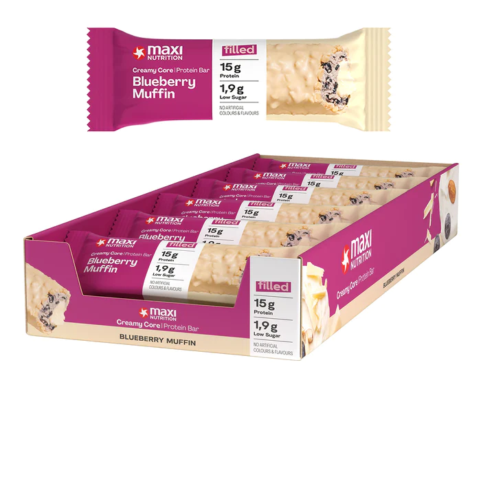 MaxiNutrition Creamy Core Protein Bar 12x45g Blueberry Muffin