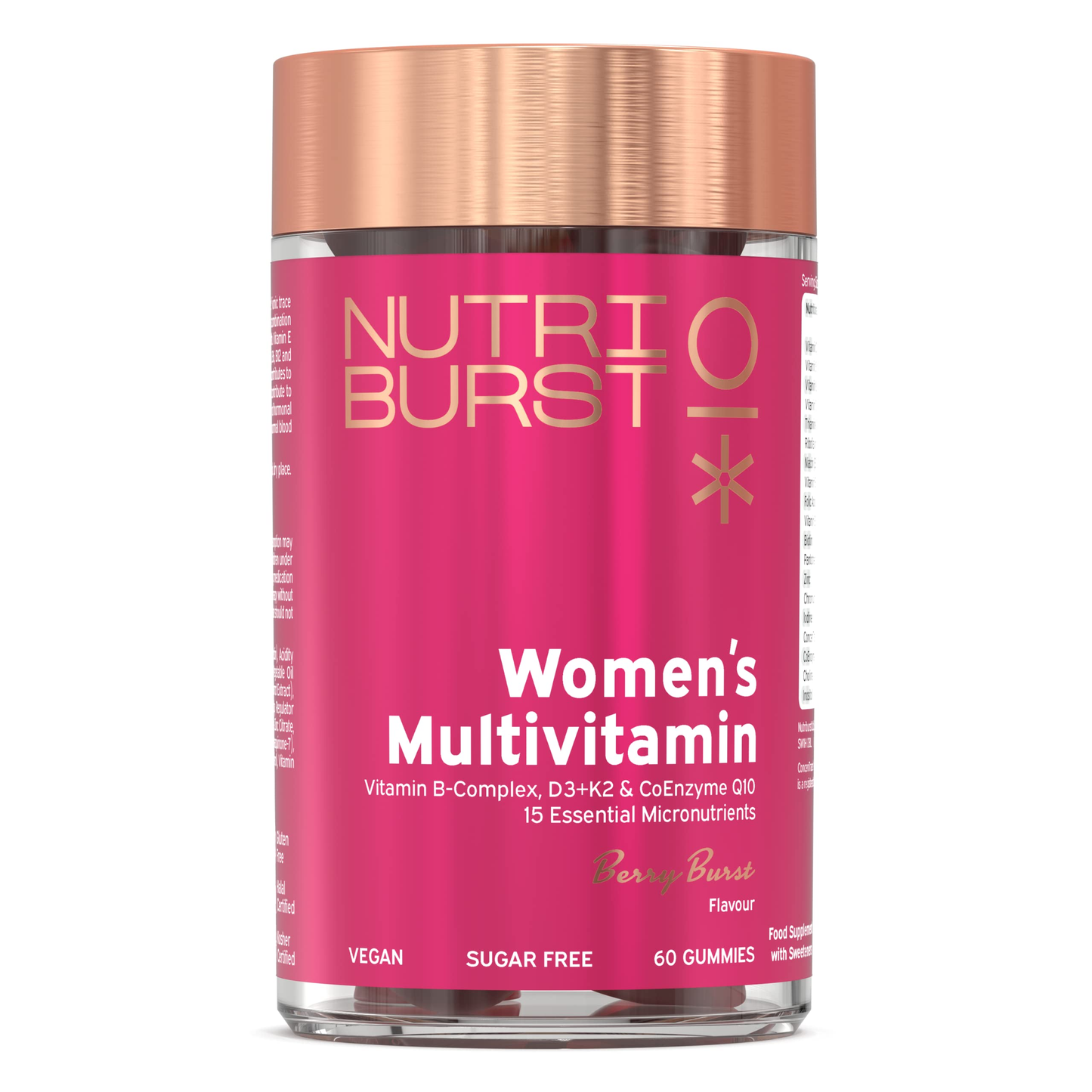 Nutriburst Women's Multivitamin 60 Gummies Berry Burst