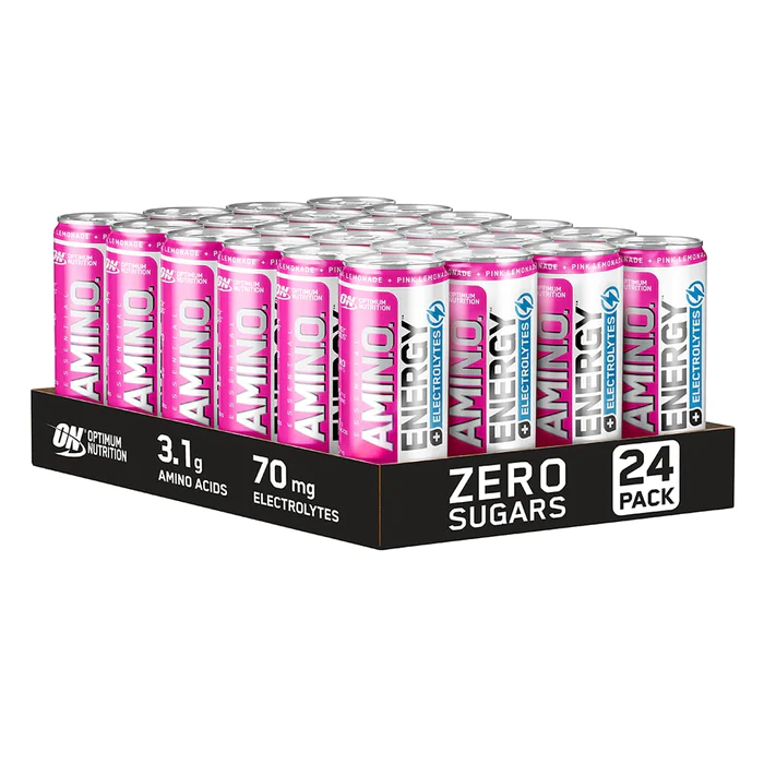 Optimum Nutrition Essential Amino Energy + Electrolytes 24x250ml Pink Lemonade