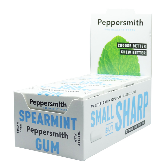Peppersmith Chewing Gum 12x15g Peppermint