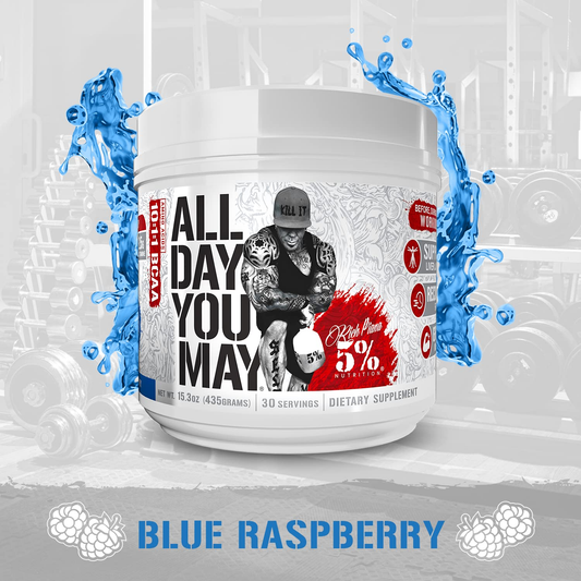 Rich Piana 5% Nutrition AllDayYouMay Legendary Series 465g Blue Raspberry