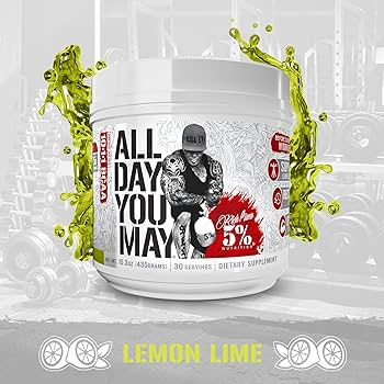 Rich Piana 5% Nutrition AllDayYouMay Legendary Series 465g Blue Raspberry