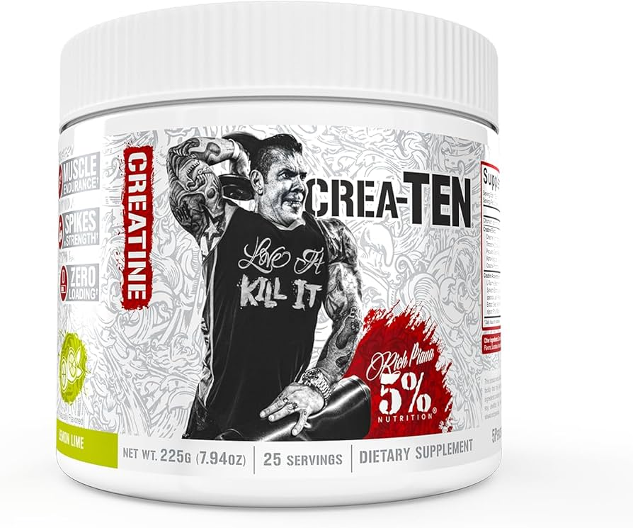 Rich Piana 5% Nutrition CREA-TEN Legendary Series 225g Blue Raspberry