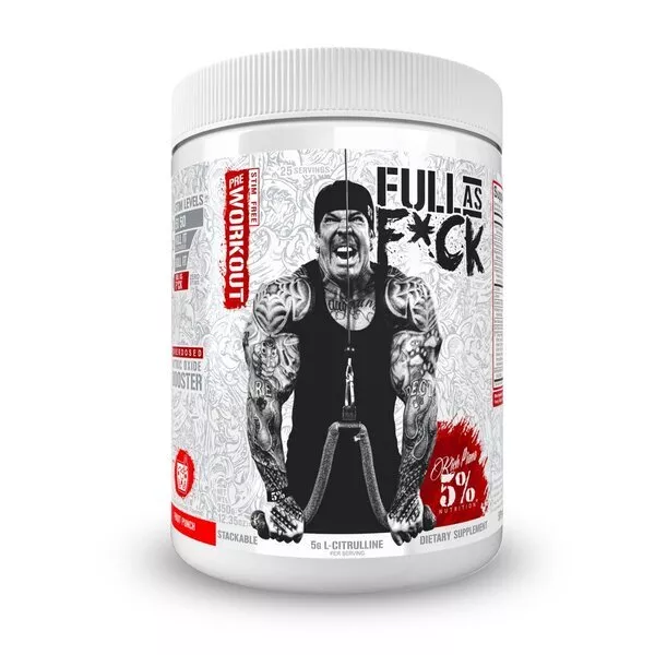 Rich Piana 5% Nutrition FULL AS F*CK Legendary Series 372g Blue Raspberry