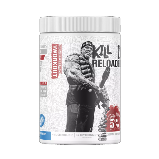 Rich Piana 5% Nutrition Kill It Reloaded Legendary Series 512.5g Blue Raspberry