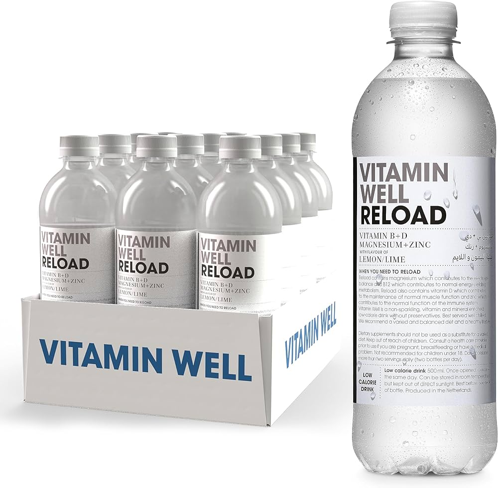 Vitamin Well Hydrate 12x500ml Rhubarb & Strawberry