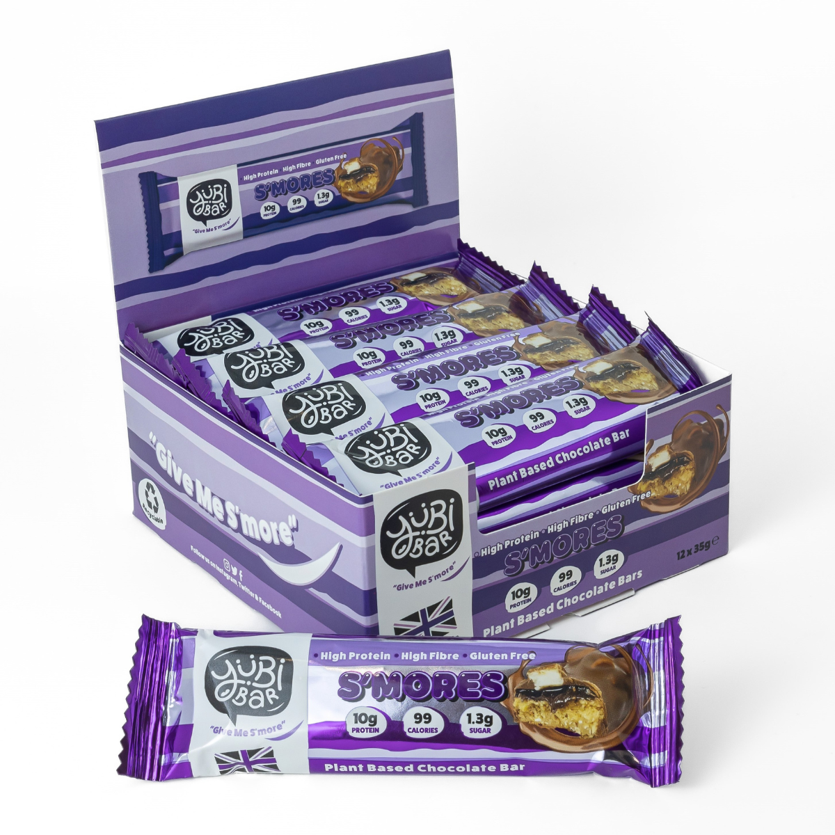 YuBi Bar Protein Bar 12x35g Peanut